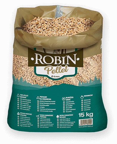 worek pelletu opałowego Robin do kupienia w Chocianowie lub sklepie internetowym